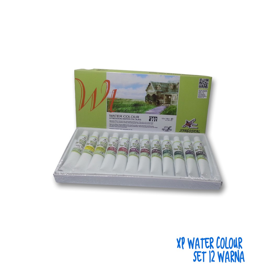 

XPRESSION WATER COLOUR SET 1336B 12 WARNA (12ml)