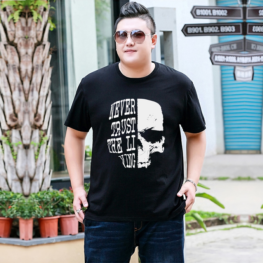 Baju Kaos Pria Jumbo Never Die Tshirt Bigsize XL XXL Distro DTF