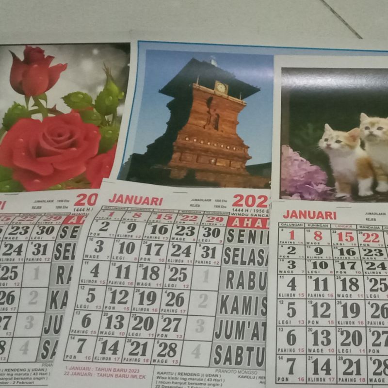 Jual Kalender 2023 Kalender Jawa Ukuran Kecil Shopee Indonesia 