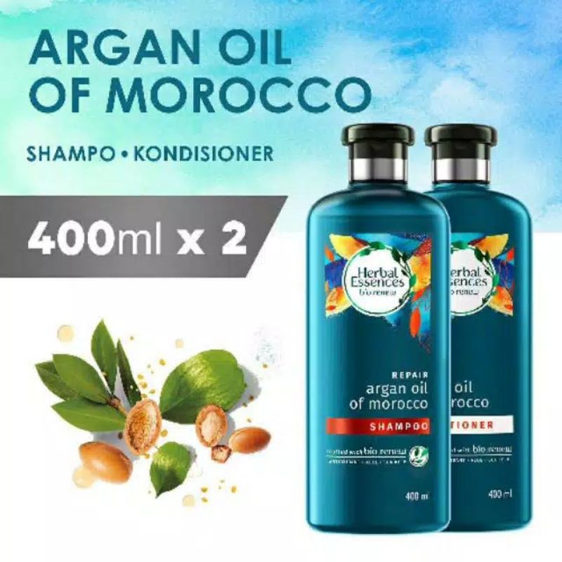 Herbal Essences Bio: Renew Repair Argan Oil Of Morocco Shampo 400ml + Conditioner 400ml P&amp;G