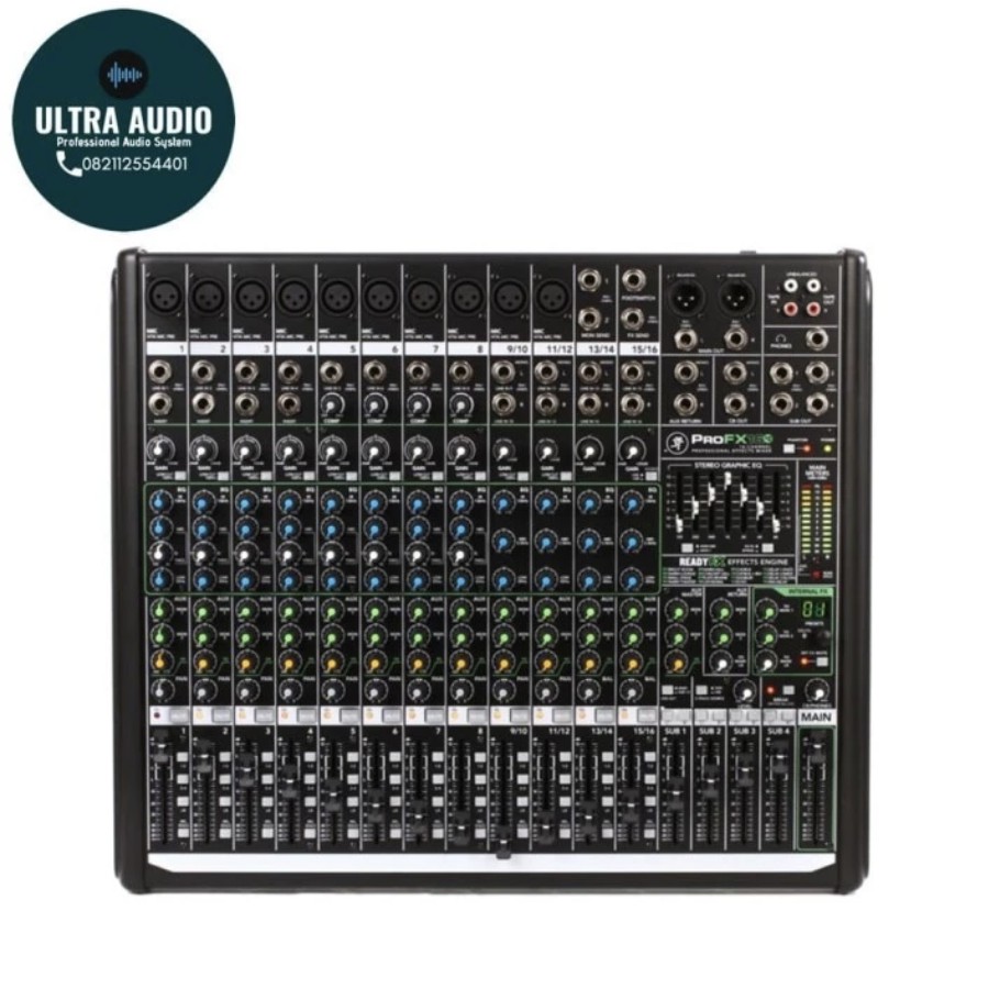 MACKIE PROFX16V2 / PRO FX 16 V2 Series Professional Effects Mixer 16 Channel + USB, 10 mono ORIGINAL