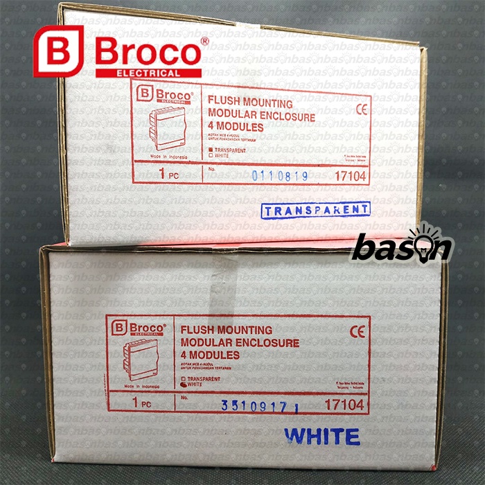 BROCO MCB Box 17104 - Kotak MCB 4 Group Inbow - MCB Panel Flush Mount