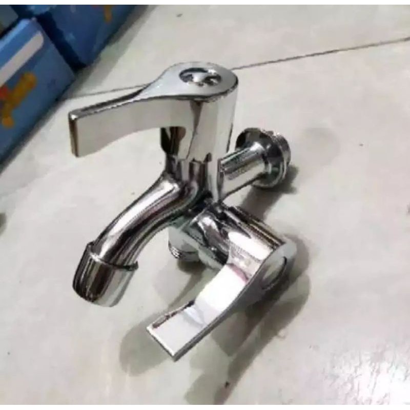 Kran Cabang Shower Mesin Cuci Stainless Steel High Quality