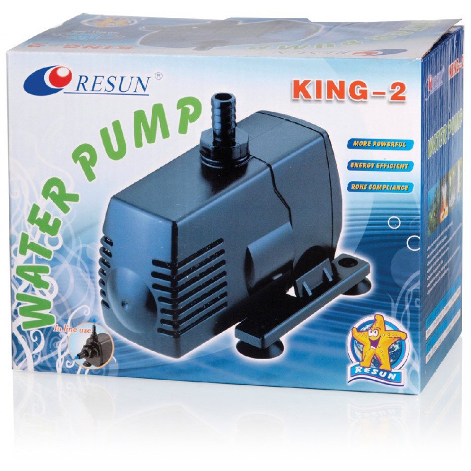 RESUN King-2 Pompa Air Celup Aquarium Hidroponik Submersible Pump