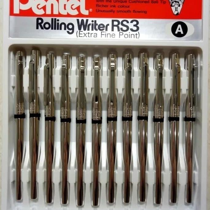

[COD] Pulpen pentel RS3 ORIGINAL - Silver TERBARU Kode 1069