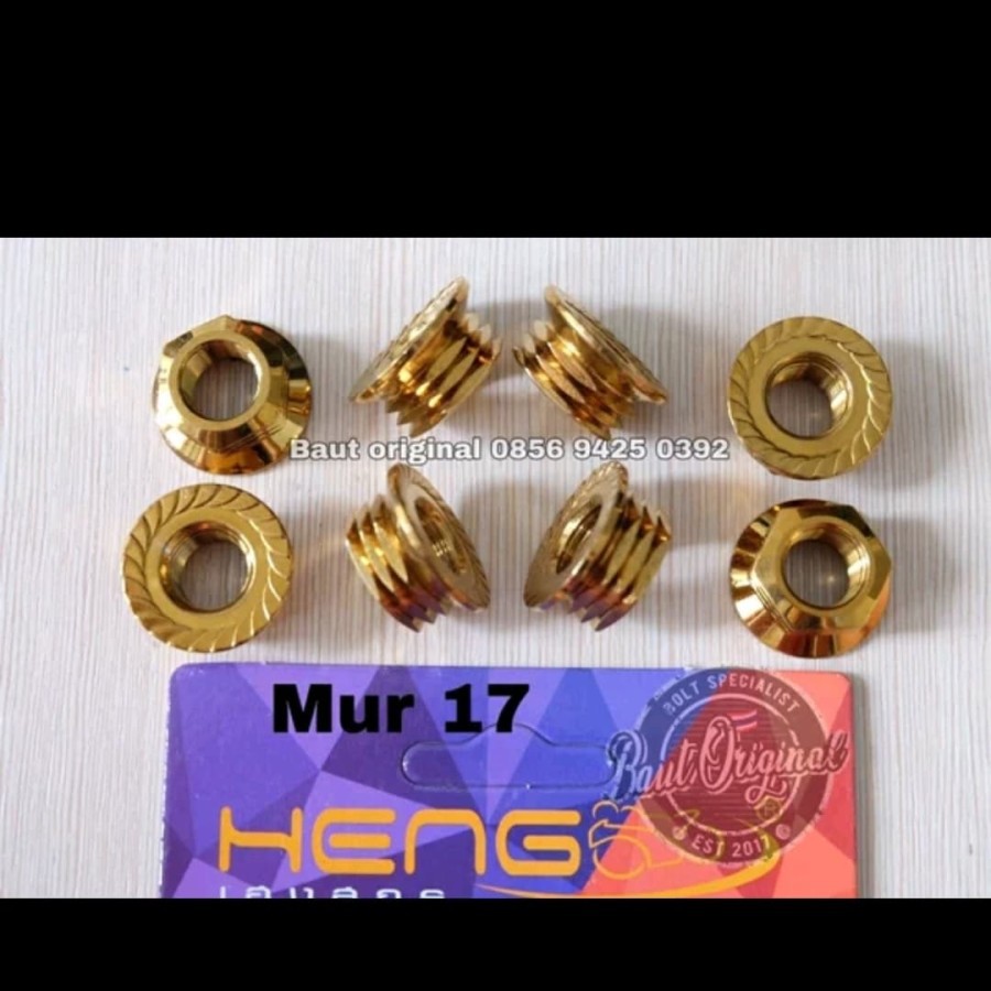 mur probolt garis gold m12 atau mur 17 original heng stainless