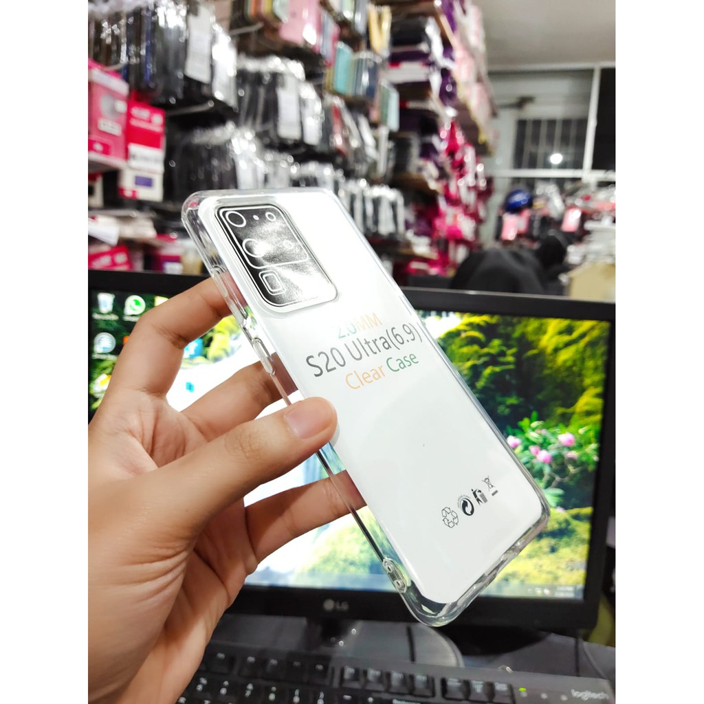 SoftCase OEM Transparan Samsung S20 Ultra 6.9 Inchi Clear Ultra Thin TEBAL 2.0mm SUPER CLEAR