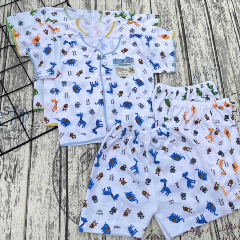 3 Pcs Baju Bayi + Celana Baju Setelan Baju Bayi Baju Bayi Baru lahir Setelan Baju Bayi Newborn