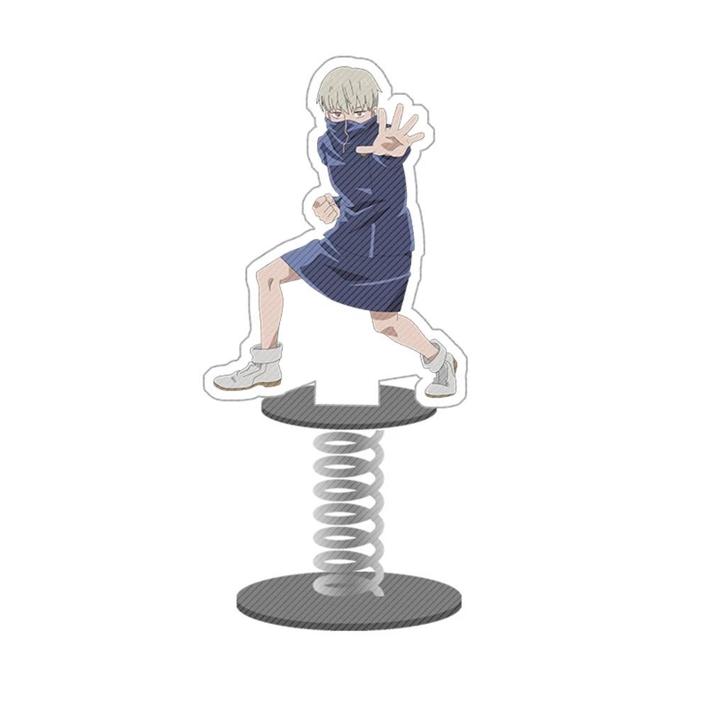 AUGUSTINA Jujutsu Kaisen Figure Stand Lucu Akrilik Dekorasi Meja Model Piring Standing Plate Desktop Hias Spring Figure Shake