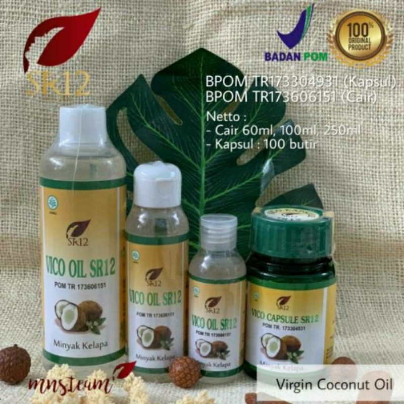 

VCO Virgin Coconut Oil-VCO SR12 asli 100% Minyak Kelapa Sejuta Khasiat