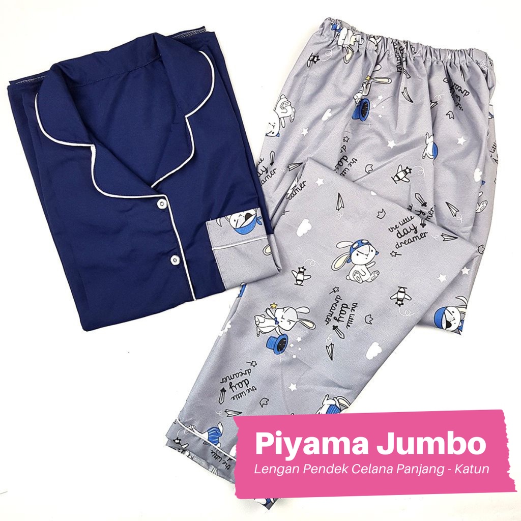 Piyama Baju Tidur Setelan wanita Jumbo Ld 120 cm