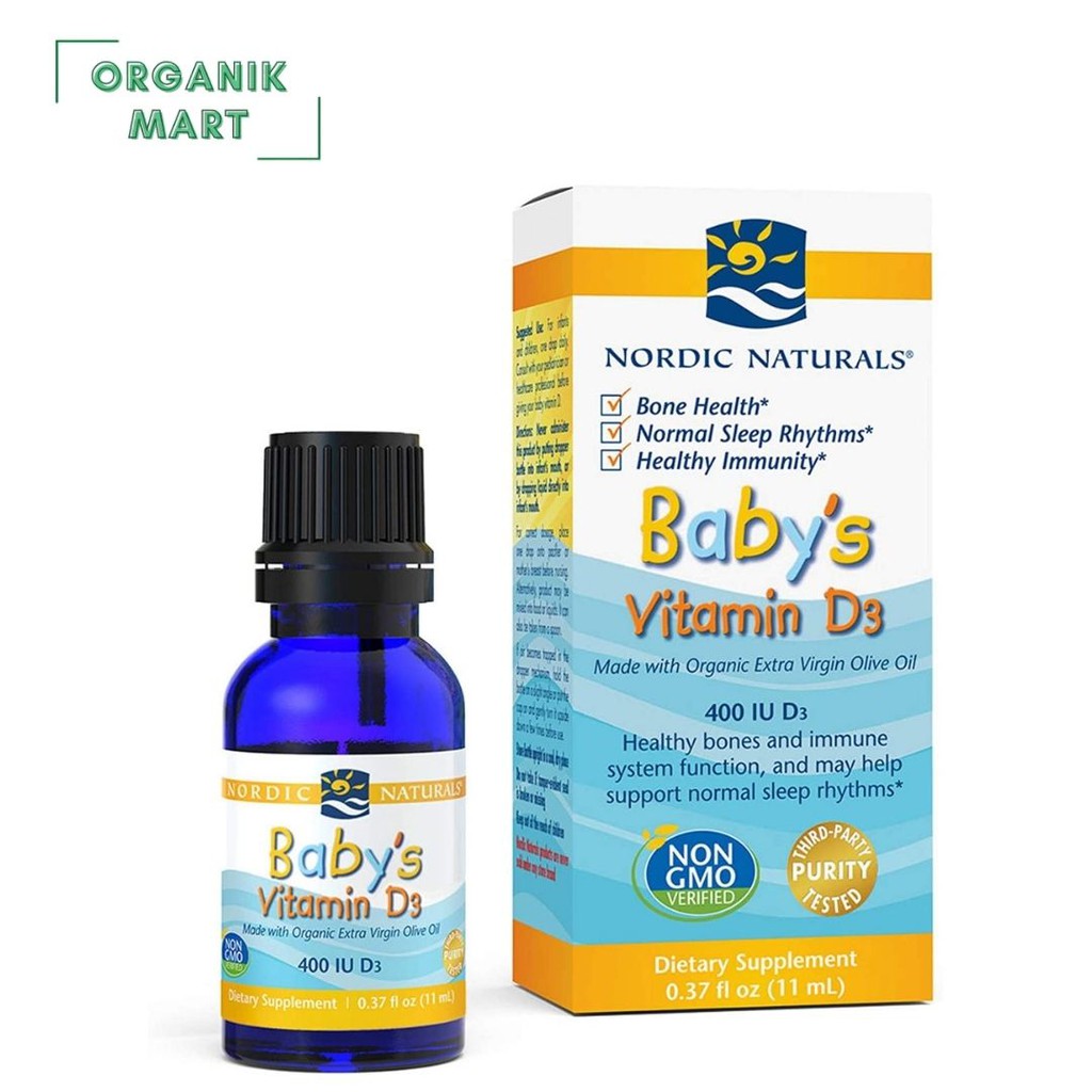 Nordic Naturals Baby's Baby Vitamin D3, 400 Iu 11 ml - Nordic Vit D 3 - OMI