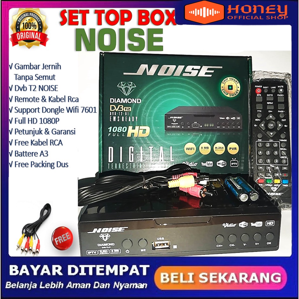 READY Set Top Box Tv Digital Noise DVB T2 EWS / set top box dvb t2 / set box tv digital / box tv dig
