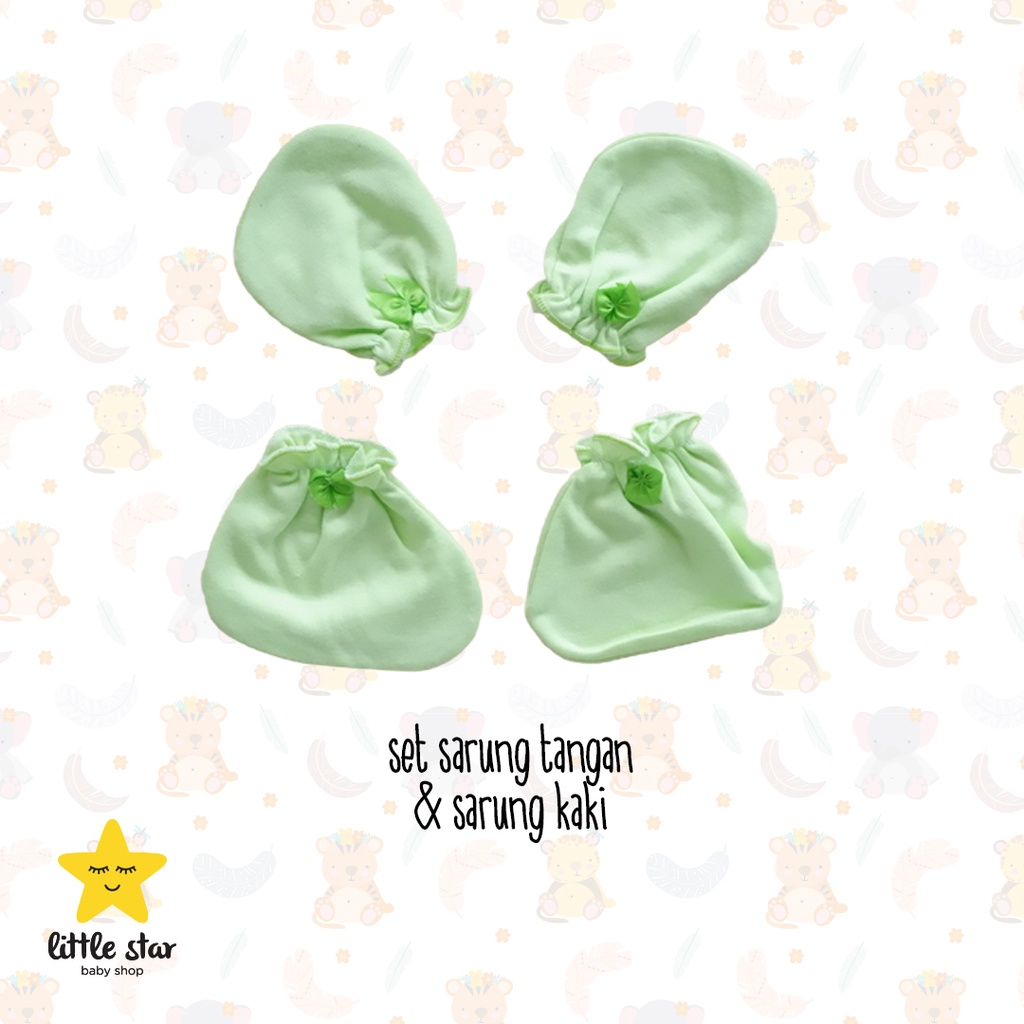 Zoko Set Sarung Tangan Sarung Kaki Bayi Polos