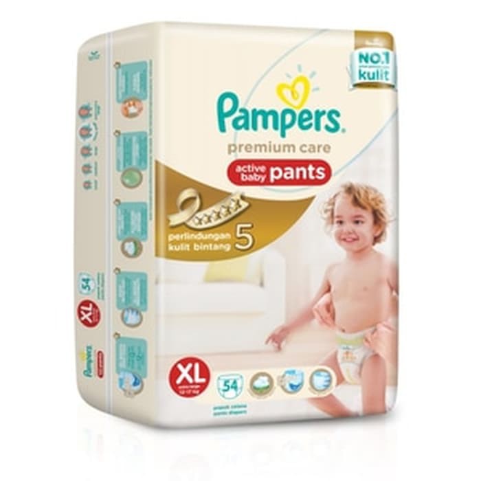 PROMO Pampers Active Baby Pants XL 54 - Premium Care