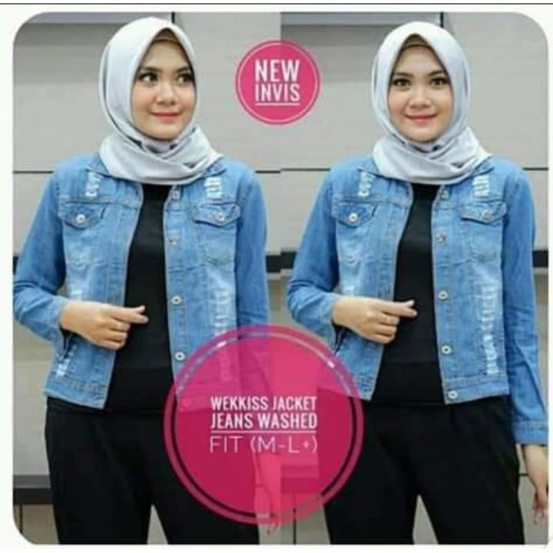 jaket Cewek jeans Croop