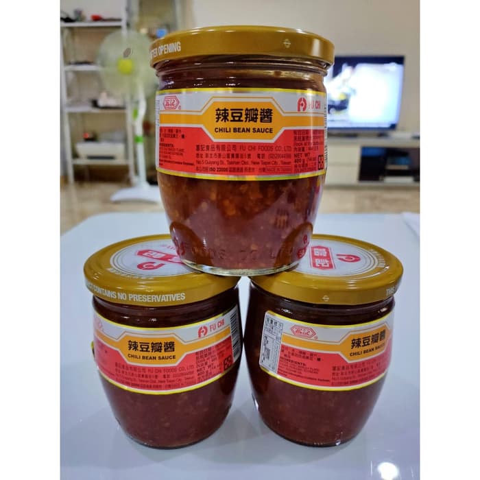 

Ready- Chili Bean Sauce Fu Chi 400 Gram / Doubanjiang Chili / Chilli Tobanjan