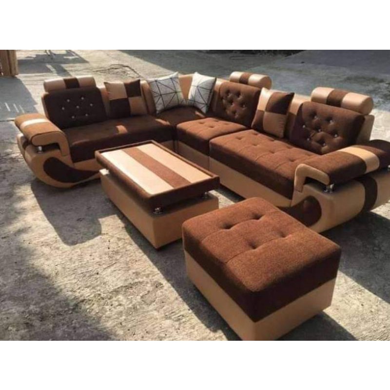 sofa L sudut angsa