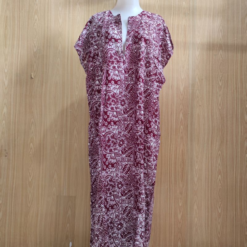 Batik Mahoni by Huza model Daster Kalong Gita Resleting, Daster lowo  kekinian, daster busui, daster