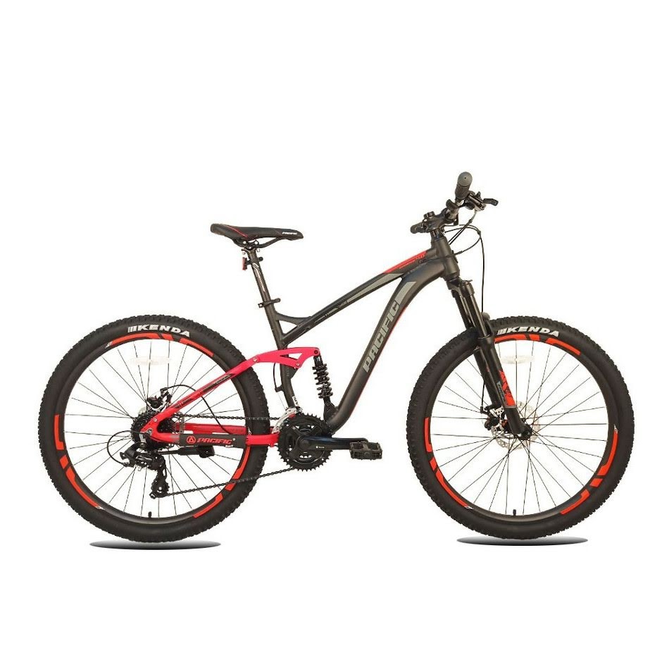  Sepeda  Gunung  Pacific  Override 4 0 Dual Suspension MTB  