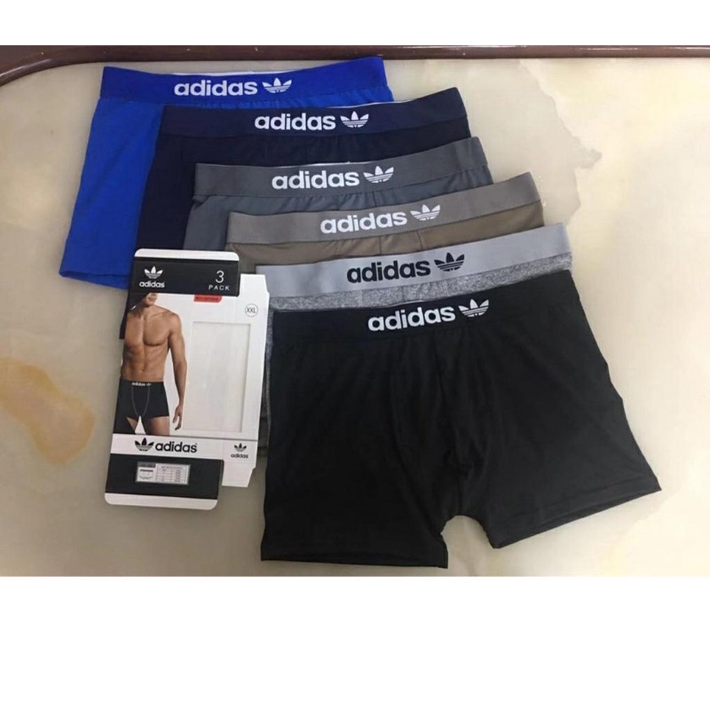 PROMO CD Boxer Pria Import Addidas / Underwear Man / Celana Dalam pria dewasa / Sempak pria / Pakaian dalam pria model boxer