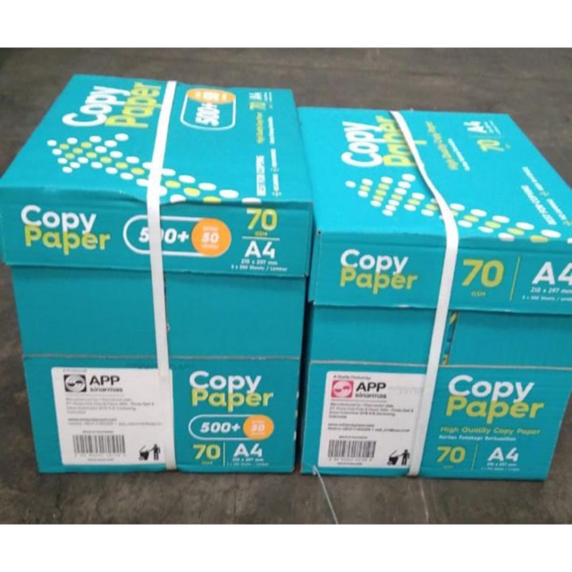 KERTAS A4 COPY PAPER isi 550 SIDU AONE Shopee Indonesia