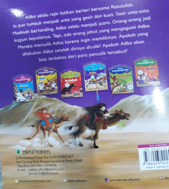 Buku Anak Islam Hewan Kesayangan Rasulullah Muhammad Zikrul Unta