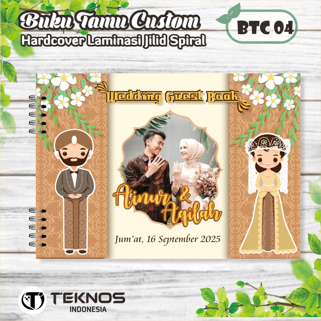

BUKU TAMU HARDCOVER LAMINASI CUSTOM - GUESTBOOK CUSTOM