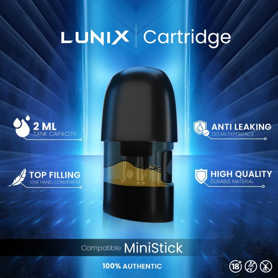 Cartridge Lunix Mini Stick Air Go Pod Authentic 1.5ML