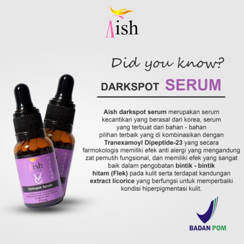 AISH SERUM KOREA 5 PCS ( BEBAS PILIH VARIANT SERTAKAN DICATATAN )