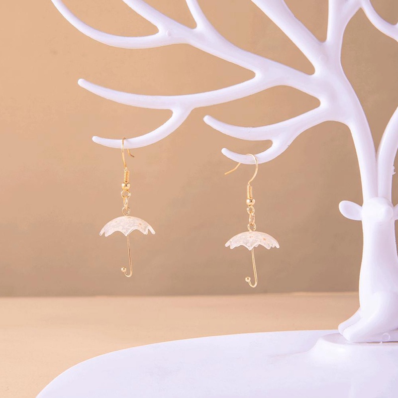 Anting Bentuk Payung Warna Pelangi Gaya Korea Untuk Wanita