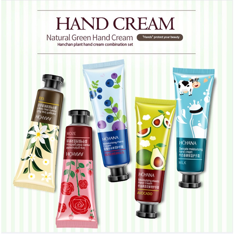 Jual ROREC HCNANA Moisturizing elastic Hand Cream Krim tangan harum