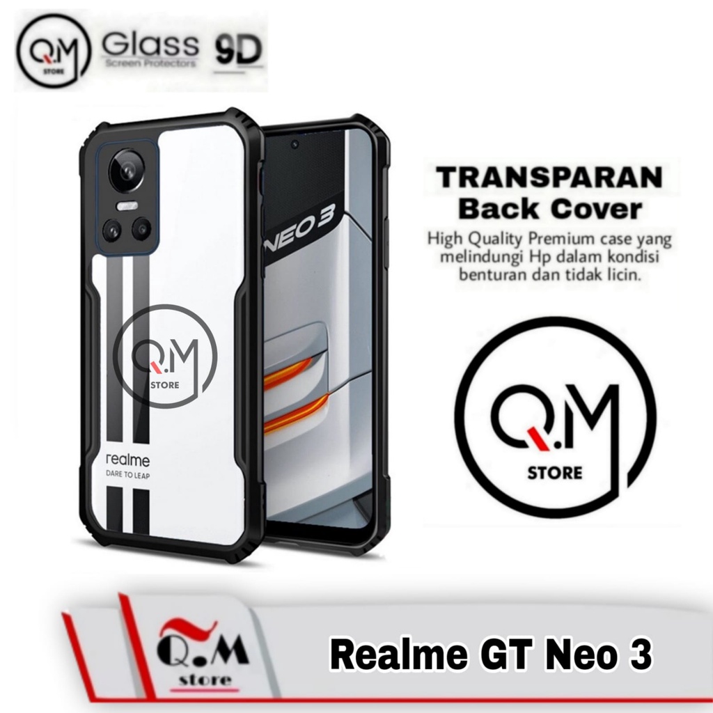 Case Transparan Realme GT Neo 3 Softcase Transparan Armor Acrilik Pelindung Back Cover