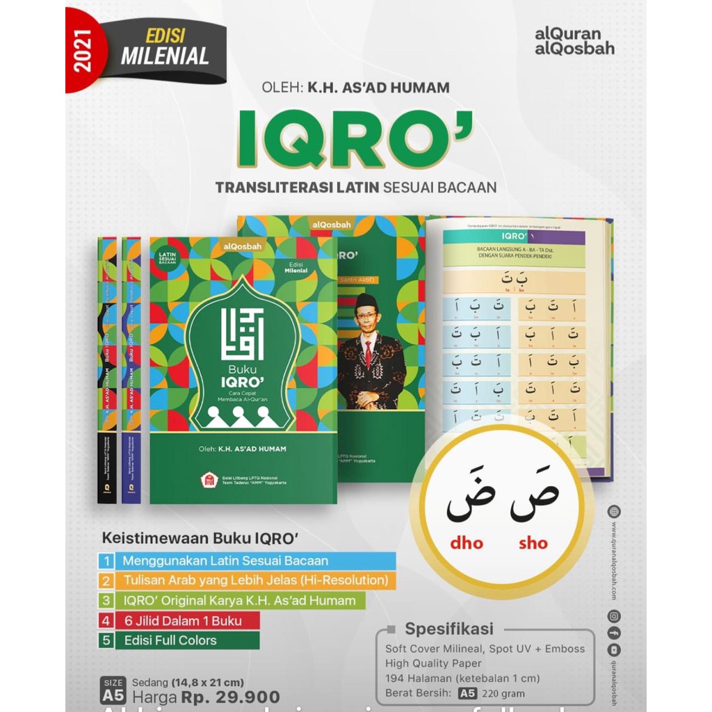 Buku Iqro Edisi Milenial (1 Buku 6 Jilid)