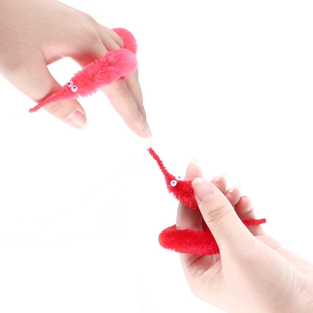 5 piece Mainan Cacing Twisty untuk Pesta / Karnival