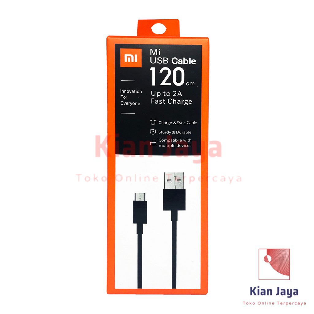 Kabel Data Branded Micro USB V8 Original 2A Fast Charging Charge Hp Cable 120cm MicroUSB