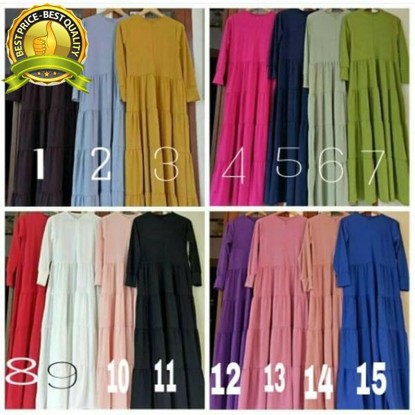 Beli SUSUN GAMIS / JERSEY SUSUN BABYDOLL / GAMIS JERSEY Berkualitas