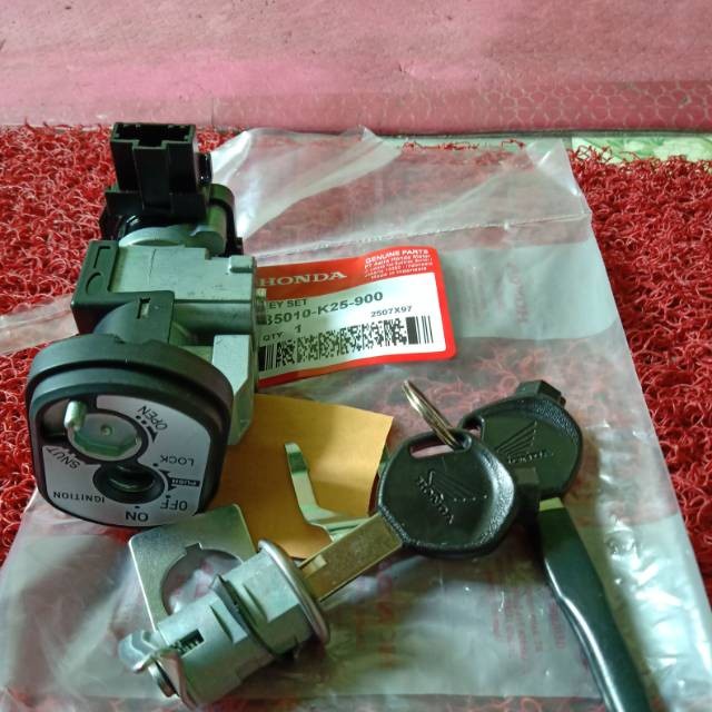 KUNCI KONTAK SET ASSY PLUS KUNCI JOK BEAT FI BEAT FI CBS BEAT POP BEAT STREET K25