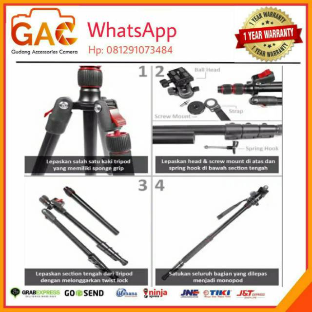 Takara Rover 66 Rover66 travel tripod monood