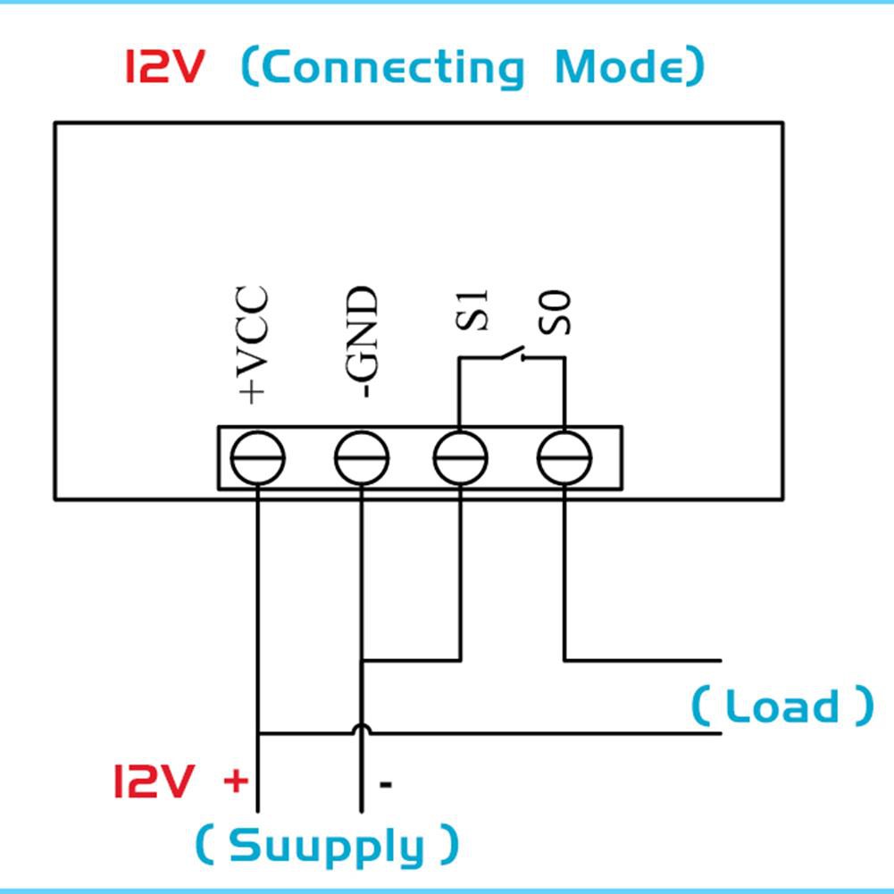 12V 20A Timing Delay Timer Relay Module Digital LED Dual Display Cycle 0-999 Hours Adjustable Power