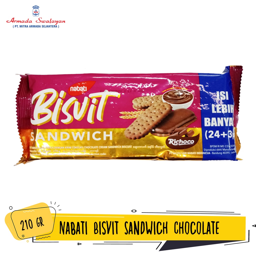 

Nabati Bisvit Sandwich Richoco 210g