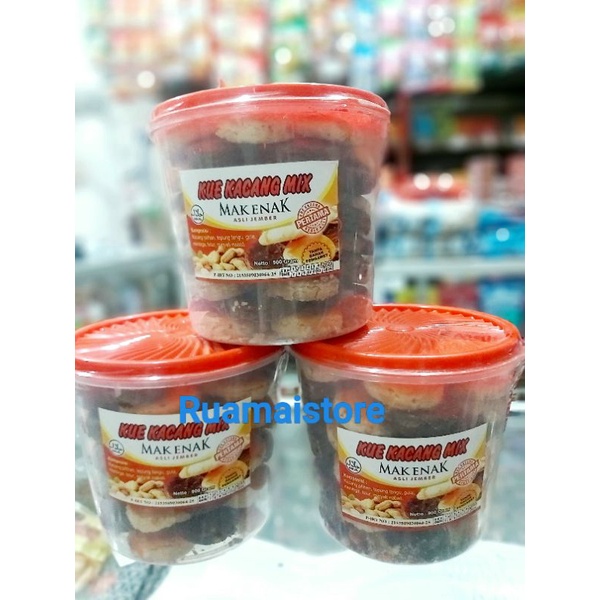 

(TOP) Kue Kacang Mix Mak Enak Asli Jember 900 grams