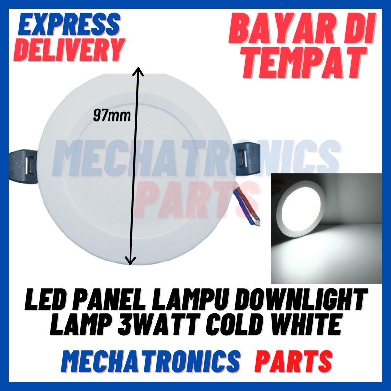 [DSP-9185] LED PANEL LAMPU DOWNLIGHT LAMP 3WATT COLD WHITE