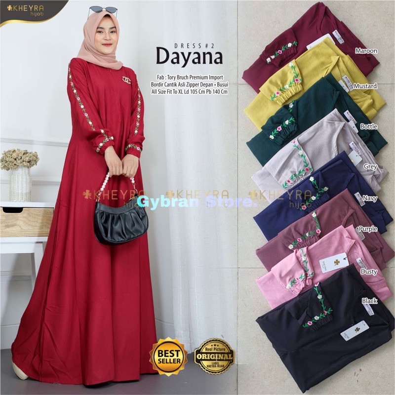 DAYANA DRESS | MAXI DRESS DAYANA 100% ORIGINAL KHEYRA