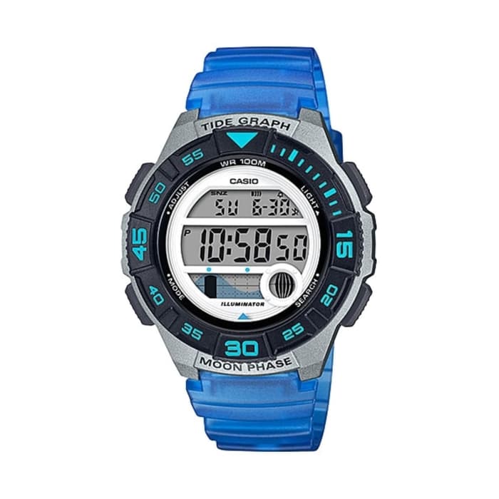 [COD] Jam Tangan Wanita Casio Digital Strap Karet Biru LWS-1100H-2A Original KEREN GARANSI KADO NEW