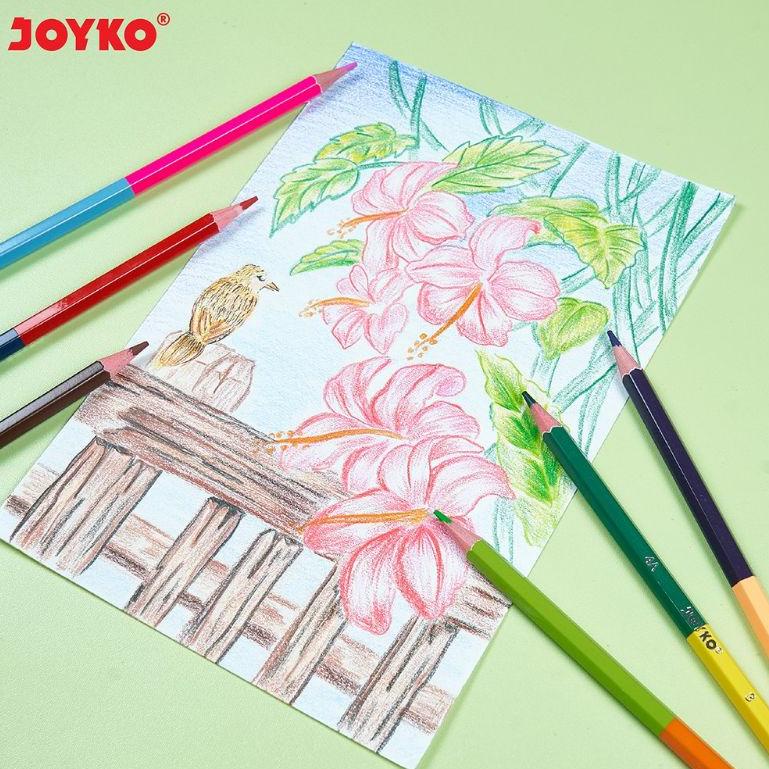 

(S4G4) Joyko Bi- Isi 12 Color Pencil duo color 2 warna //Super@cepat