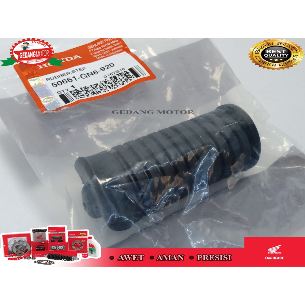 KARET FOOTSTEP BARSTEP TENGAH GRAND ORIGINAL HONDA 50661-GN8-920