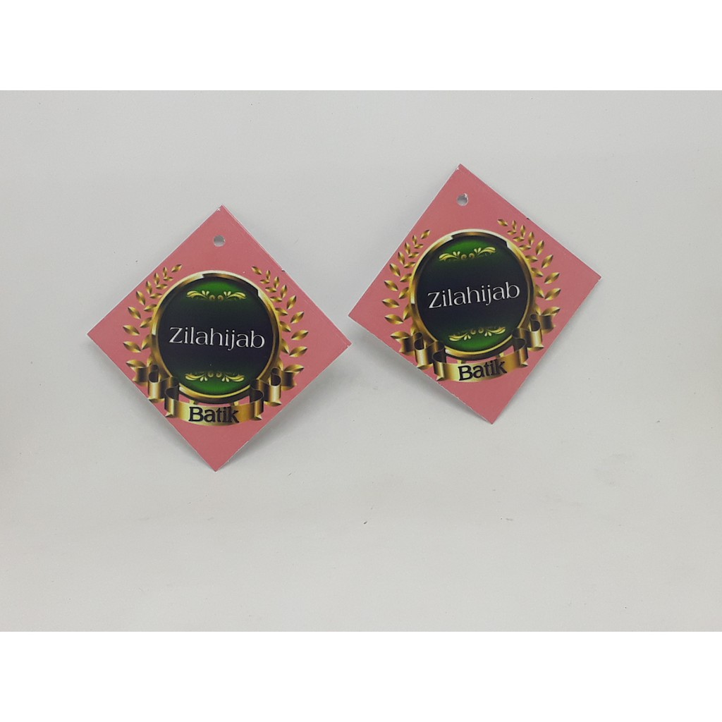 

[500pcs] Hangtang Label 2 sisi untuk Pakaian/Hijab/Kemeja Bebas Desain 6