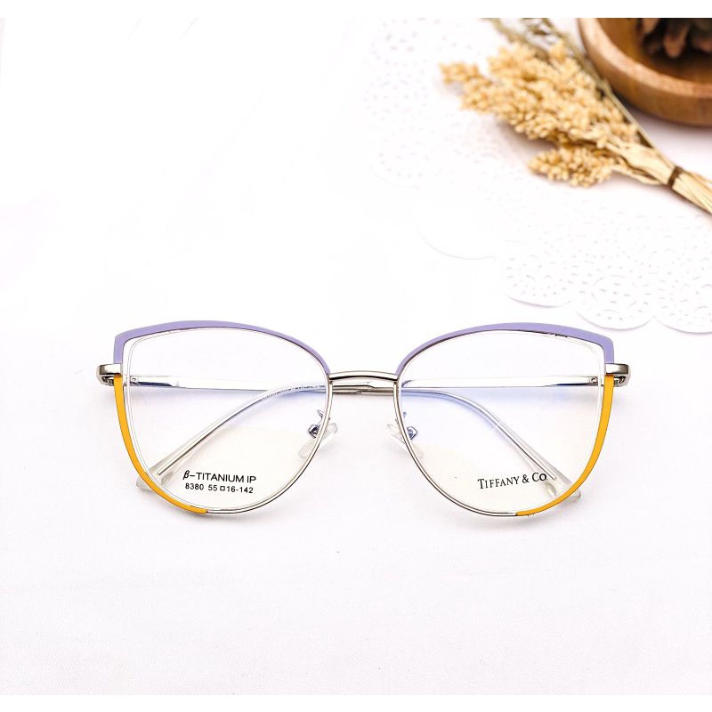 kacamata frame wanita CAT EYE 8380 style korea Photocromic request Minus