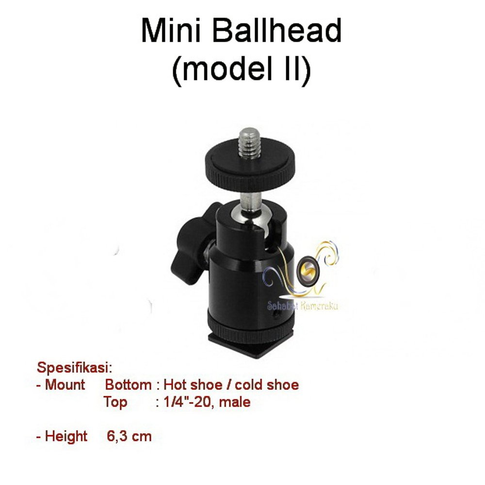 Dijual Mini Ballhead  model II  Diskon